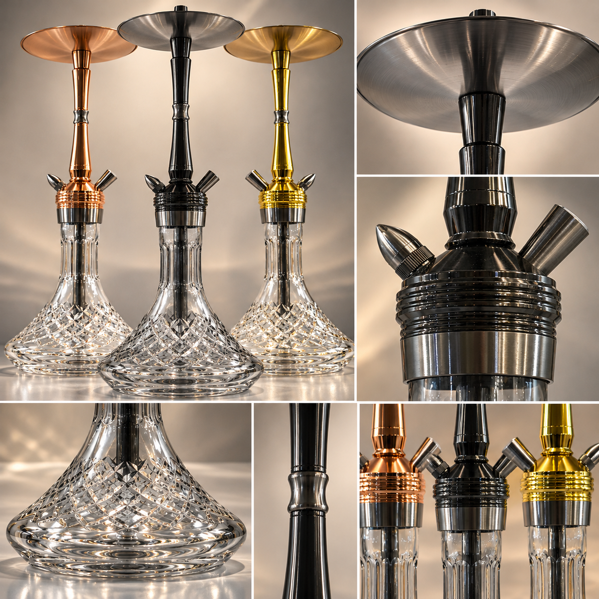 Crystal Cut Shisha 62 inkl. Set