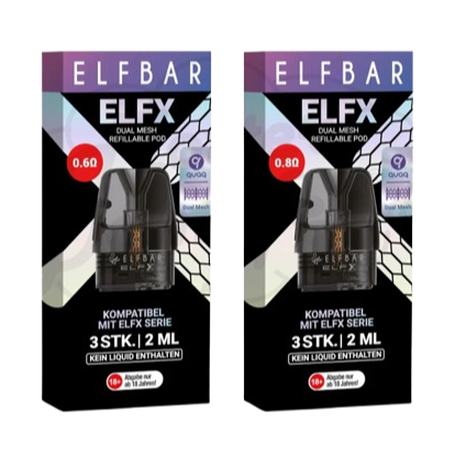 ELFX by Elfbar Refillable Pods (3er Packung)