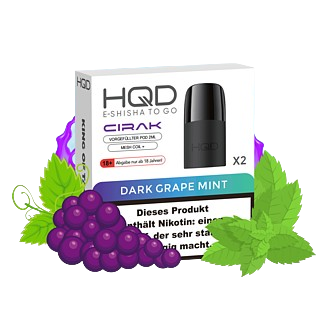HQD Cirak Pod - Dark Grape Mint (2er Packung)