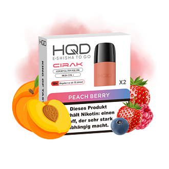 HQD Cirak Pod - Peach Berry (2er Packung)