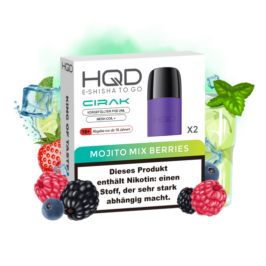 HQD Cirak Pod - Mojito Mix Berries (2er Packung)