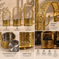 Handmade Orientalischer Kohlekorb - Gold
