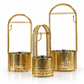 Handmade Orientalischer Kohlekorb - Gold