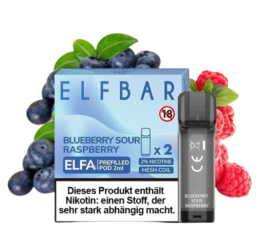 ELFA Pods by Elfbar - Blueberry Sour Raspberry (2er Packung)