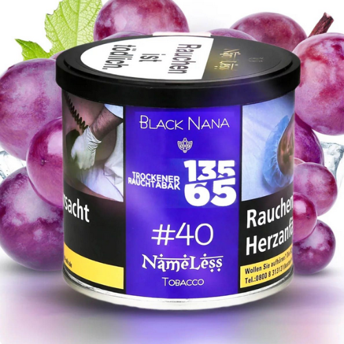 Nameless - Dry Base Pfeifentabak - Black Nana #40 - 65g
