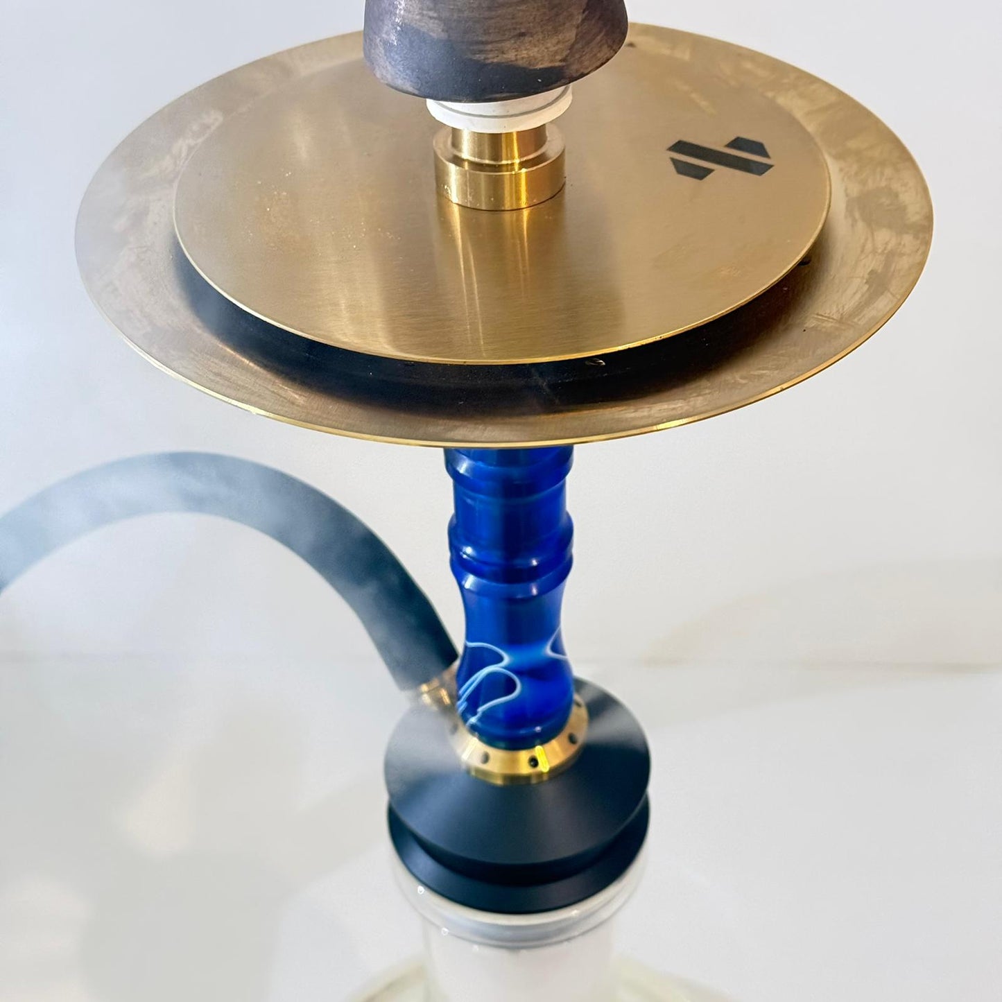 Edelstahl Wasserpfeife mit 2 variablen Ausblas-Optionen im SET