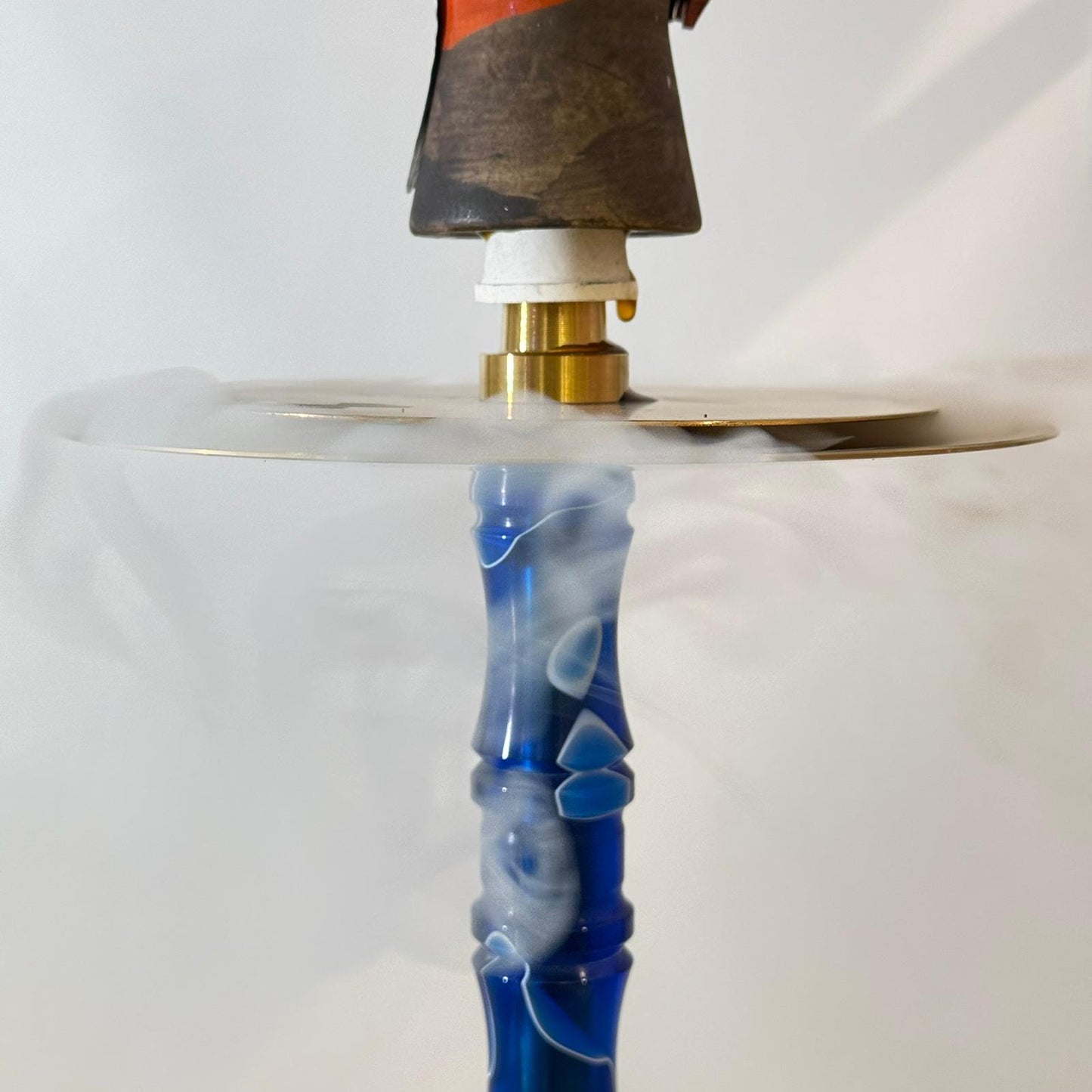 Edelstahl Wasserpfeife mit 2 variablen Ausblas-Optionen im SET