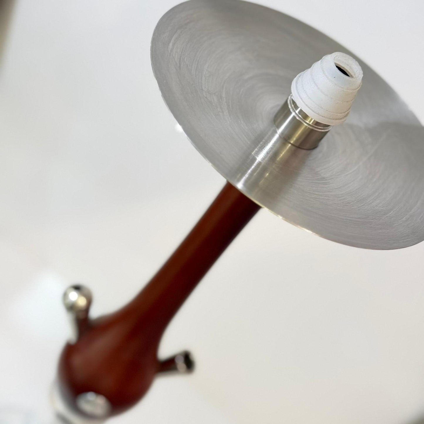 Edelstahl Wasserpfeife mit Holzmantel-Optik im SET MIT KOFFER