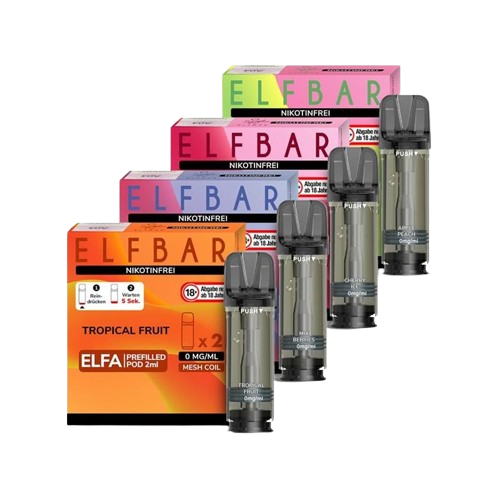 elfbar elfa master akku Elfbar ELFA Pod - Cherry - 2er Set - 20 mg Nikotin - 600 Züge main image 1