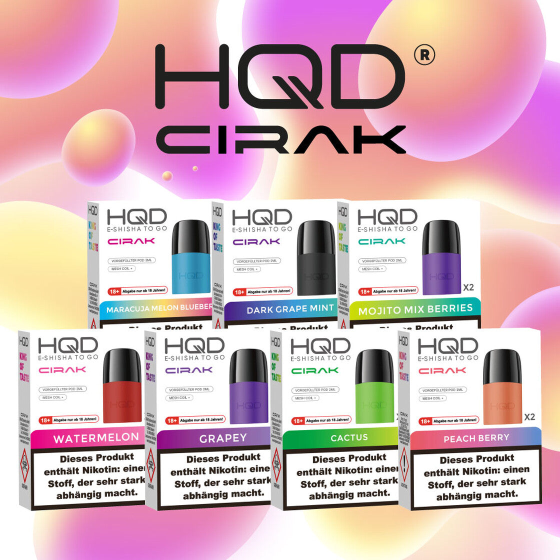HQD Cirak Pods (2er Pack) | Wähle deine Sorte aus