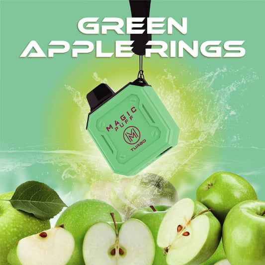 Magic Puff Turbo - Green Apple Rings