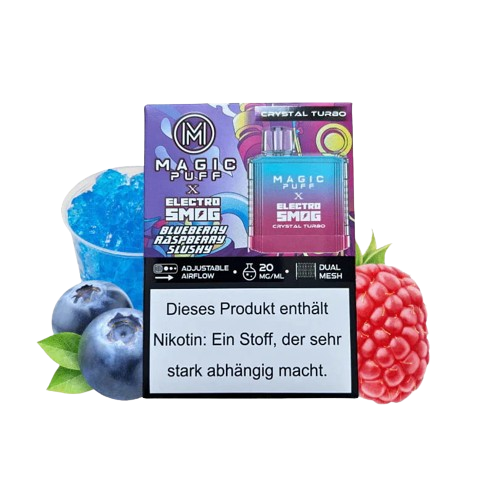 Magic Puff Crystal Turbo - Blueberry Raspberry Slushi