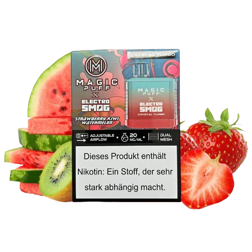 Magic Puff Crystal Turbo - Strawberry Kiwi Watermelon