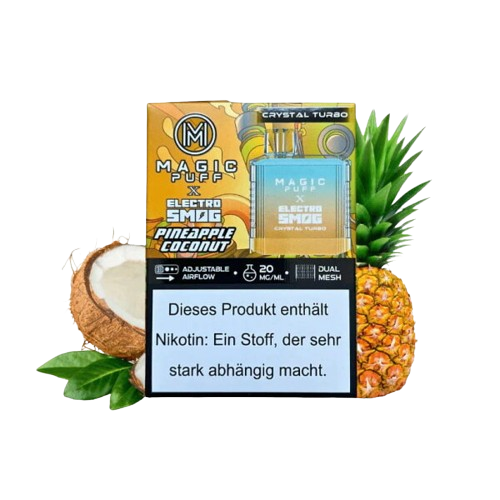 Magic Puff Crystal Turbo - Pineapple Coconut