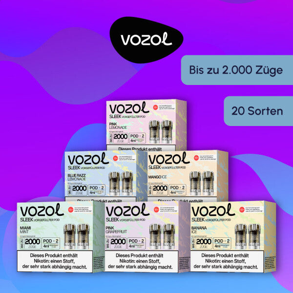 Vozol SLEEK Pod | Wähle deine Sorten aus